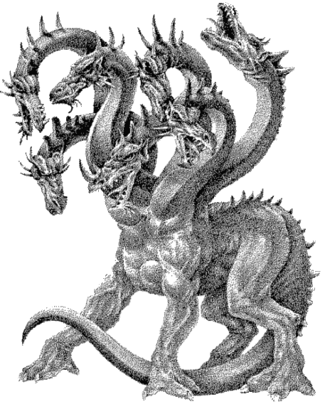 Hydra drawing by Andrew Jian